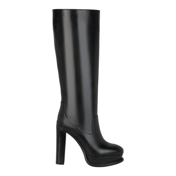Leather Knee-High Boots